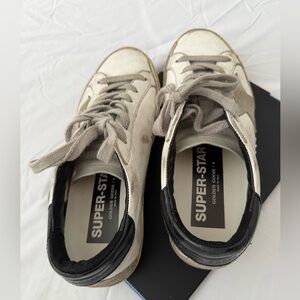 Golden Goose Superstar White and Black Sneakers